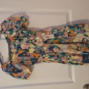 Gap Floral Puff SleeveDress